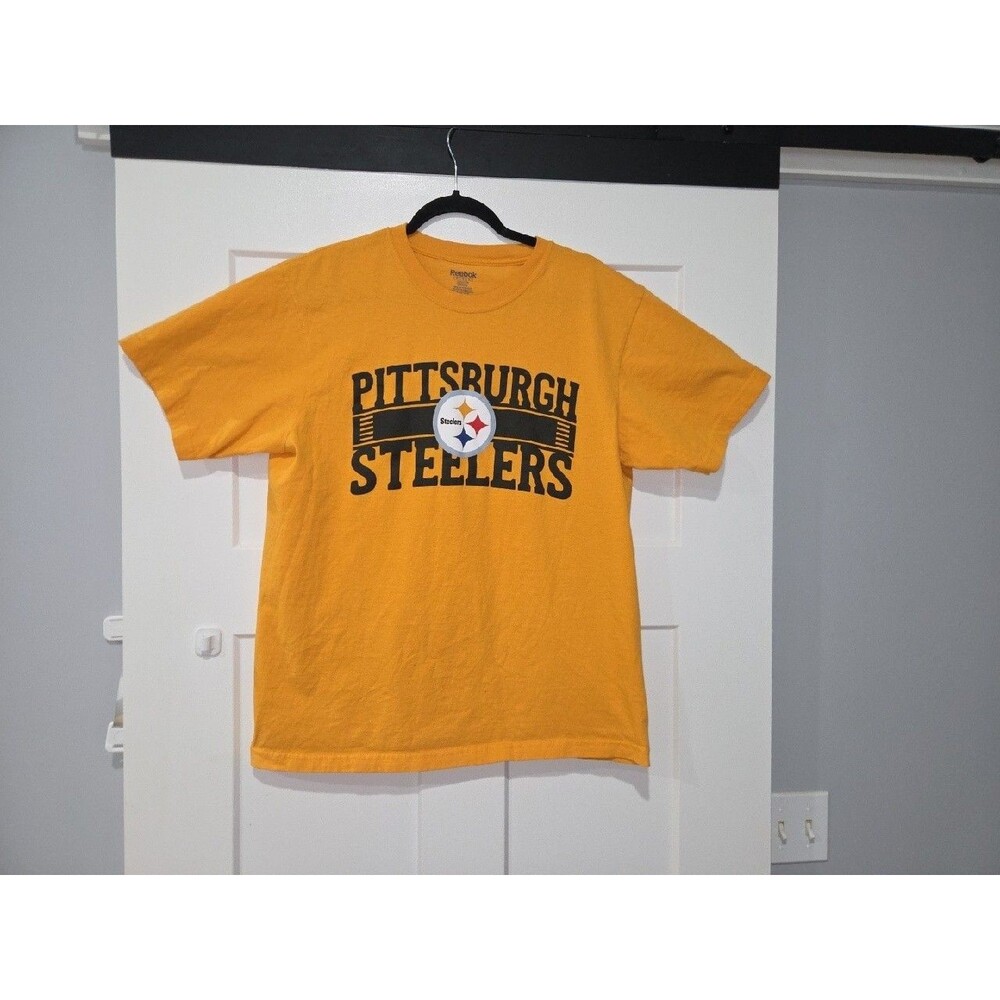 Pittsburgh Steelers Gold Reebok XL T-shirt